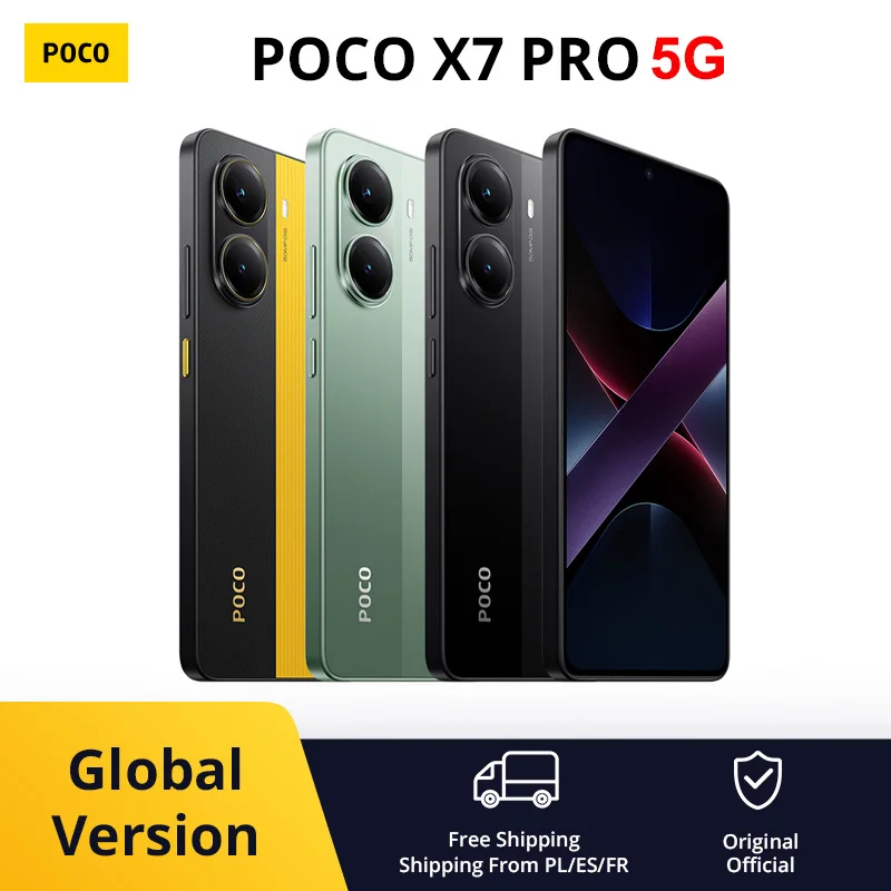 POCO-teléfono inteligente X7 Pro 5G, versión Global, 256GB/512GB, batería de 8400 W, 6000mAh, cámara de 50MP, 6,67, 120Hz, IP68, NFC