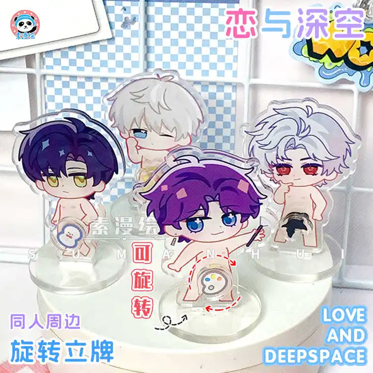 

Любовь и глубокий космос Rafayel Xavier Sylus, вращающаяся акриловая фигурка-подставка, мультяшная стоячая вывеска, модель, украшение, подарок на день рождения