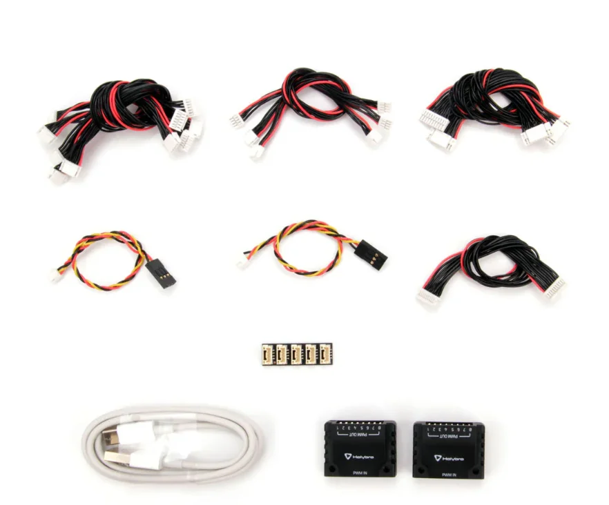 Holybro Pixhawk 6C Cable Set 18079 CAN /12C Splitter PWM Board GHR 1.25mm 6 To 6 Pin Cable GHR 1.25mm 4 To 4 Pin Cable
