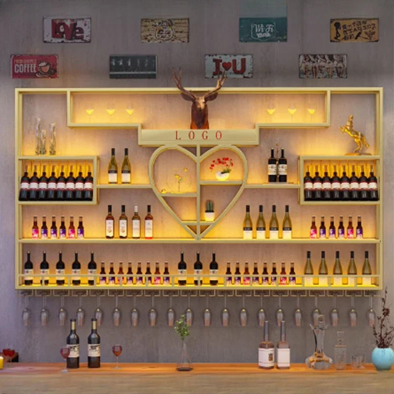 

Luxurious Gold Woman Wine Rack Bottle Modern Storage Hanging Living Room Wine Racks Restaurant Botelleros De Vino Bar Furniture