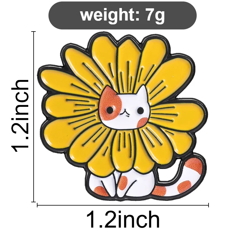 16 Tier-Sammlungs-Emaille-Pins: Liebesbär, Entlein, Wolf, Schaf, Brosche, Buch, Katze, Affe, Frosch, Abzeichen, süßer Schmuck, Geschenk – Detail 2