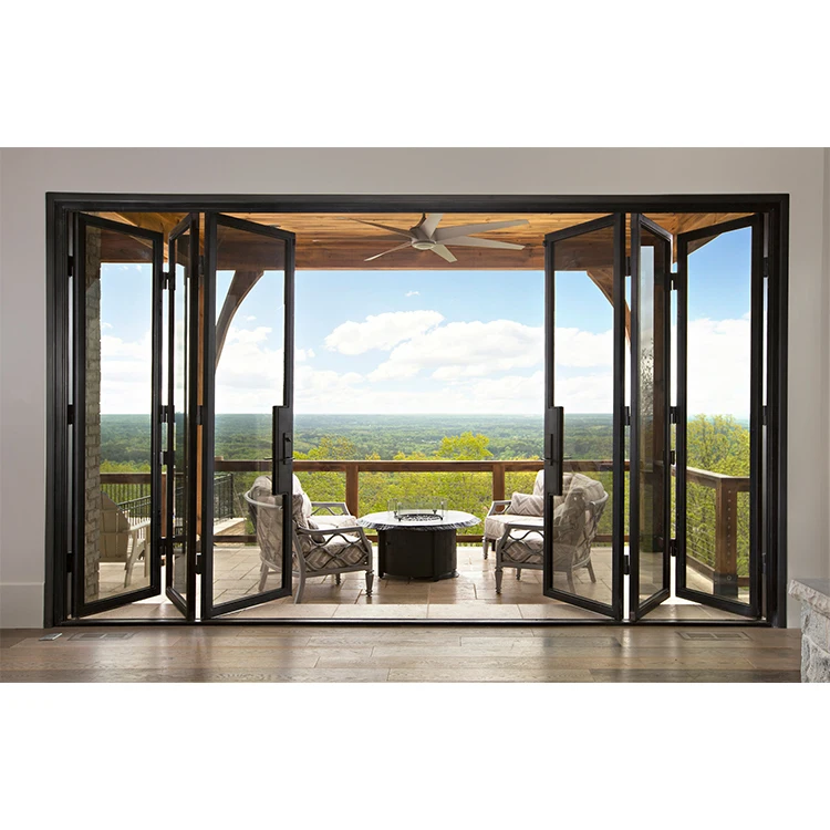 Hihaus New Collapsing Sliding Indoor Accordion Collapsible Door Wall Patio Doors