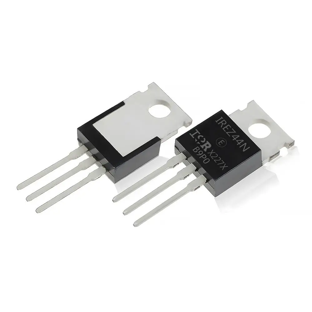 10Pcs TO-220 IRFZ44N MOSFET Transistor 49A 3-Pin N-Channel Power MOSFET 55V Rectifier Power Transistor