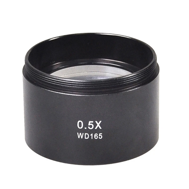 0.5/0.7X กล้องจุลทรรศน์เลนส์ใกล้วัตถุอุปกรณ์เสริมกล้องจุลทรรศน์เลนส์ใกล้วัตถุสำหรับกล้องจุลทรรศน์วิดีโออุตสาหกรรม