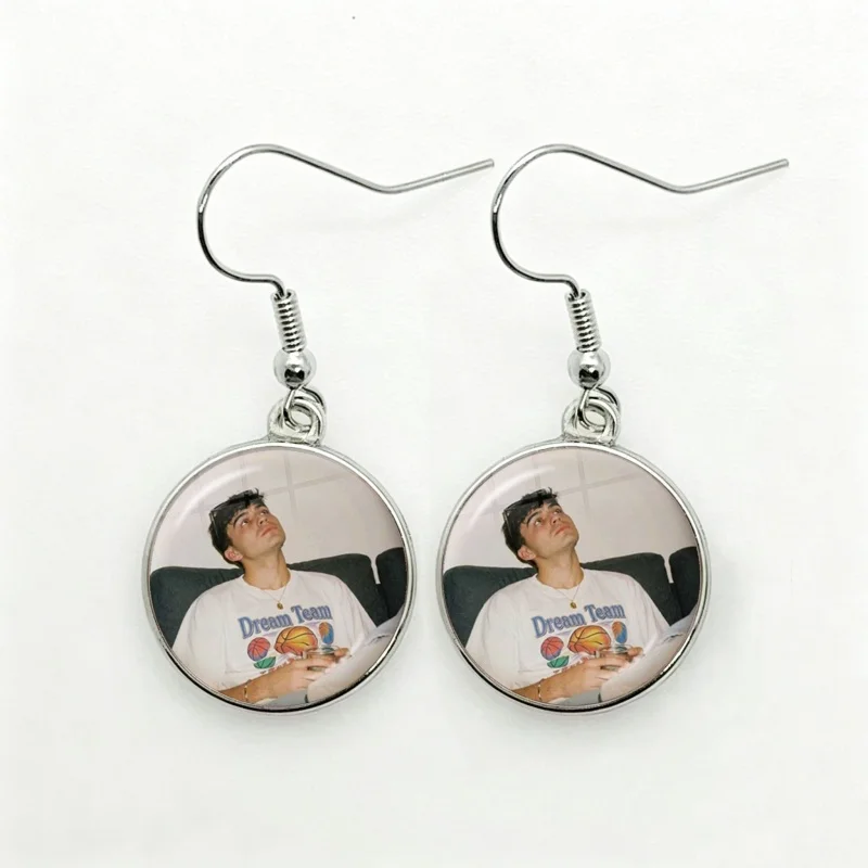 Glass P-Pedri Spain Soccer Women Dangle Earrings Fashion Drop Earrings Glass Cabochon Lady Earrings Jewelry
