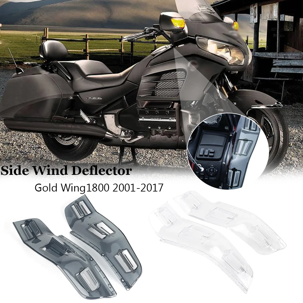 Goldwing1800 Motorcycle Accessories Side Spoilers Dragon Wing Air Guard Vented Wind Deflector For Honda GL 1800  F6B 2001-2017