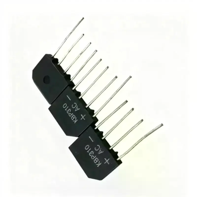 10Pcs KBP310 Flat Bridge 1000V3A New Original Bridge Stack Rectifier Stack Silicon Stack Full Bridge Direct