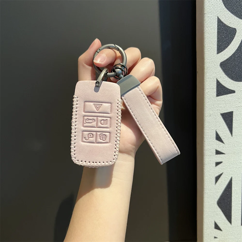 For Land Rover Range Rover Sport Evoque Velar Discovery 5 Jaguar XE XF E-Pace F-Pace A9 A8 A9 X8 XJ XFL XJL Car Key Case Cover - view 6