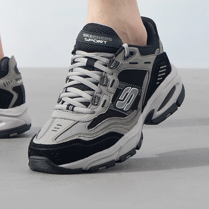 Skechers Men's Shoes Original Lightweight Fashionable Wear-Resistant Non-Slip New Fitness Training Outdoor Sports Casual Shoes 237067-Ccbk-5