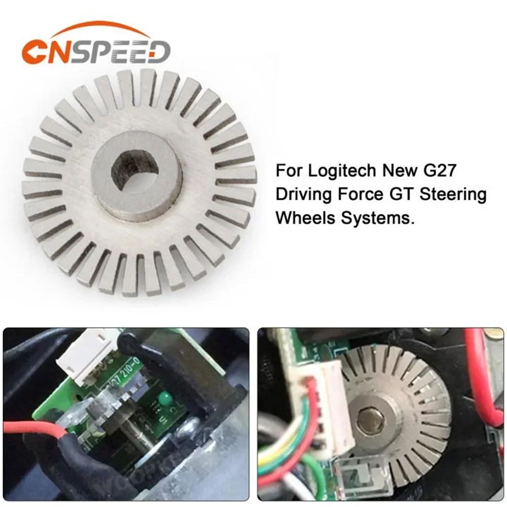 Aluminum Alloy Material For Logitech New G27 / Driving Force GT Steering Wheels Systems 30 Slot Steering Wheel Optical Encoder