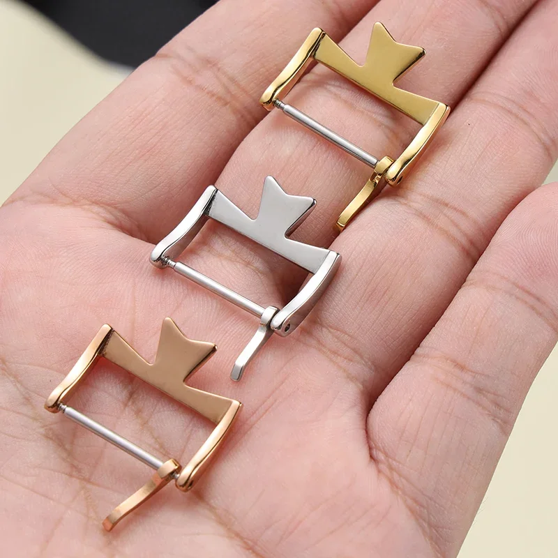 stainless steel watch clasp for VC Vacheron watch strap buckles Constantin silvery Golden Rose gold metal pin clasp 18mm