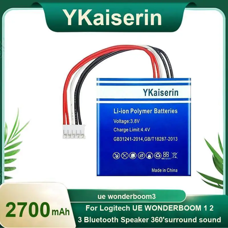 Компоненты динамика Bluetooth, аккумулятор, сильная совместимость для Logitech UE Wonderboom 3 Wonderboom3 2700 мАч
