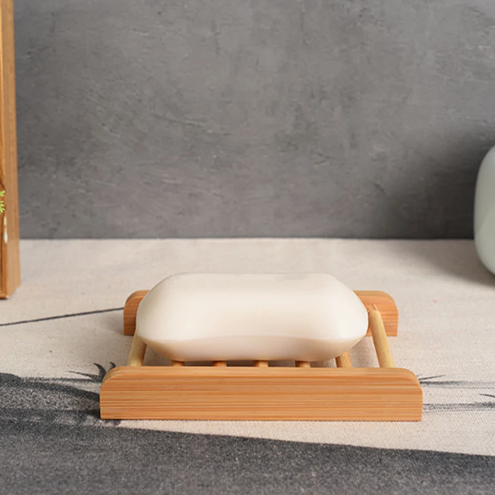 

Natural Wood Bar Rack Drainable Dish For Wood Dish Dishes For Bar Soap Bathroom Sink Shower Storage Soap Tray
