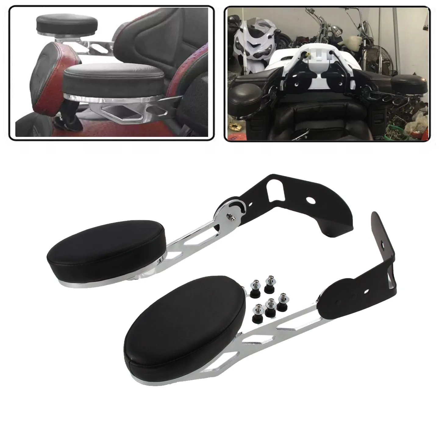 For Honda Gold Wing GL1800 from 2001 to 2017 has a back seat armrest, passenger hand, and hand to support the rear armrest.