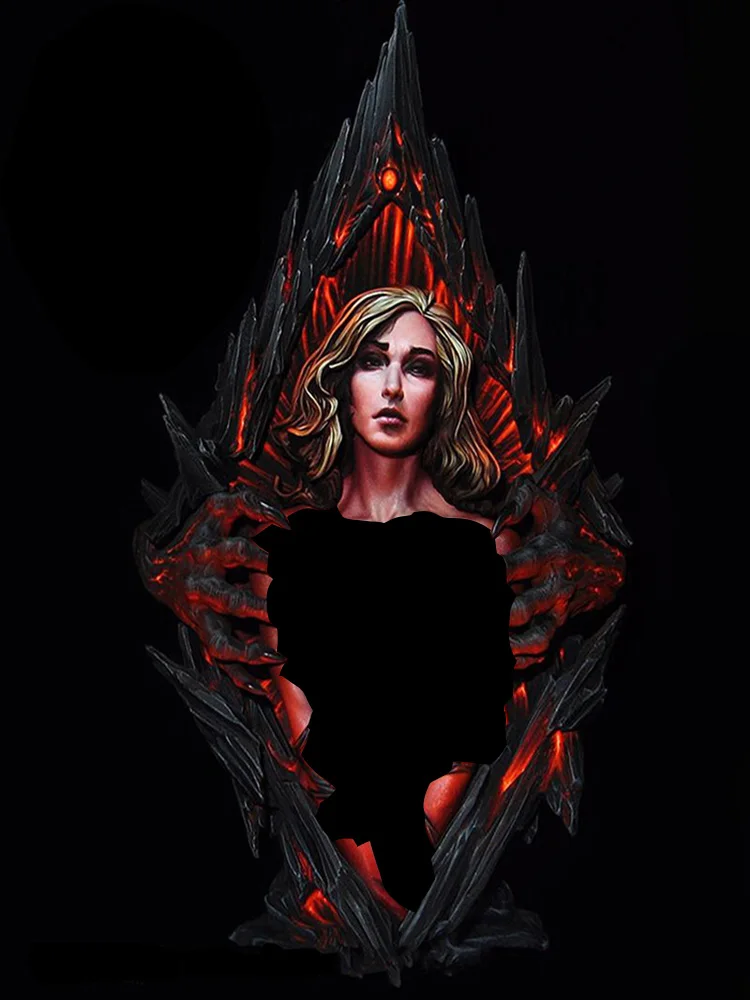 

Resin Figure 1/10 ancient fantasy warrior with hair bust Model Unassambled Unpainted Figure Building Kit