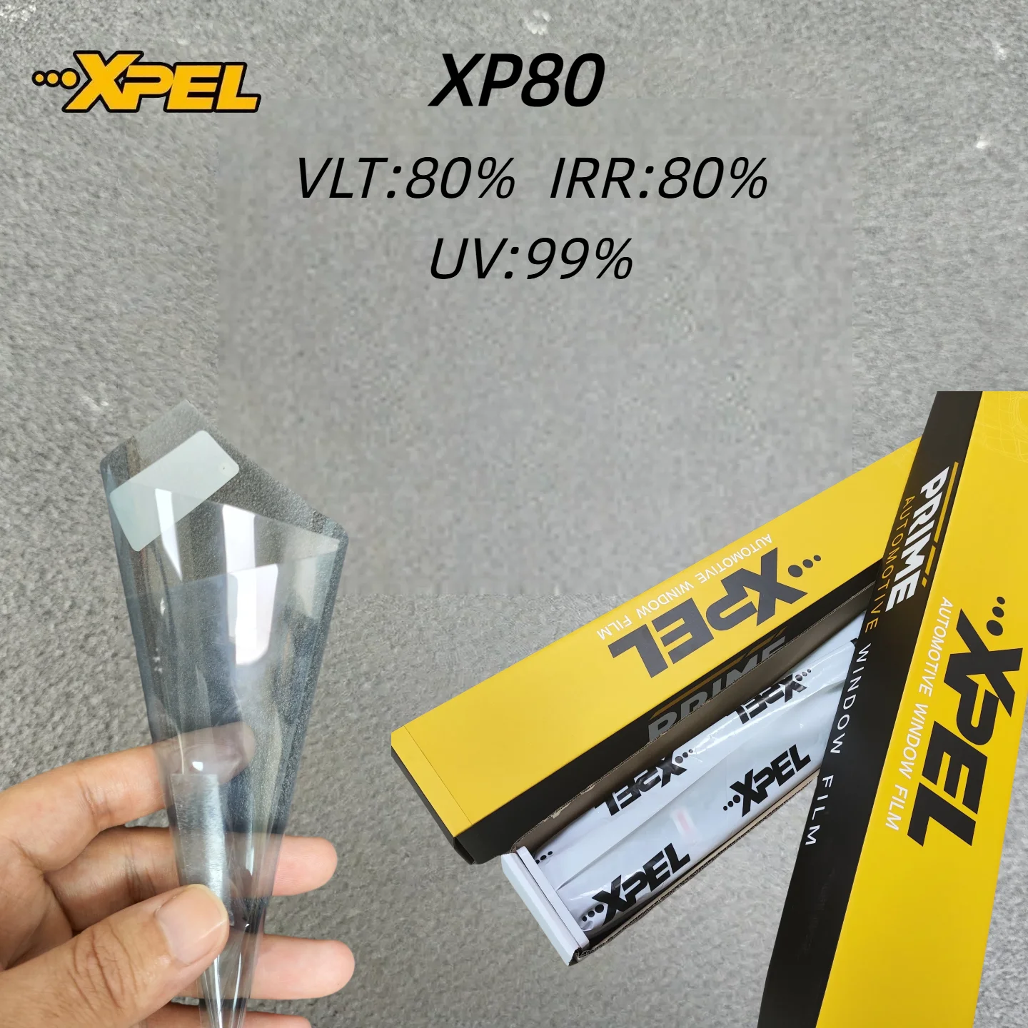 

XPEL 80% VLT Highest Visible Nano Ceramic Auto Window Film IRR80% UV Protection Heat Rejection Safety Tinting