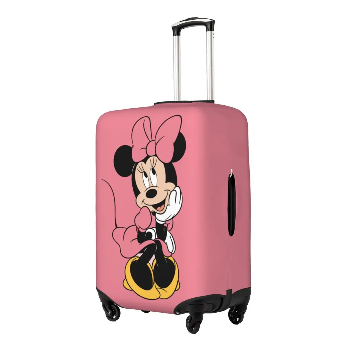 Minnie Mouse Mickey Travel Luggage Cover Durable Suitcase Protector Washable Baggage Covers Fits 18-32 Inch Luggage