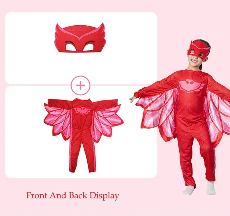 2025 Halloween Cartoon Pj Cosplay Costume Anime Figure Dressing Clothes Christmas Halloween Birthday Party For Boy Girl Kids - view 3