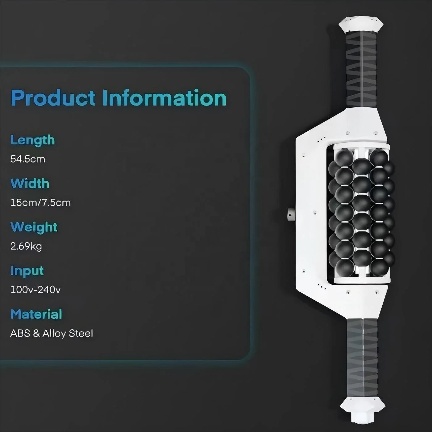 Handheld Body Massager, Multi Ball Roller, Deep Tissue Massage Device, Muscle Relaxation, Pain Relief, Portable Fitness Tool
