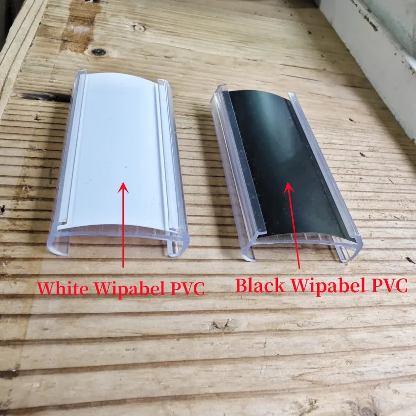 30pcs Plastic Shelf Lable Card Price Tag Display Holder Movable Hard PVC Supermarket Storage Rack