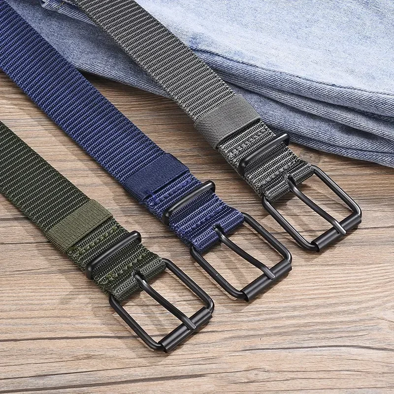 Cinto de Nylon Super Durável para Homens com Fivela de Liberação Rápida, Adequado para Uso Diário, Versátil para Homens e Mulheres ﻿