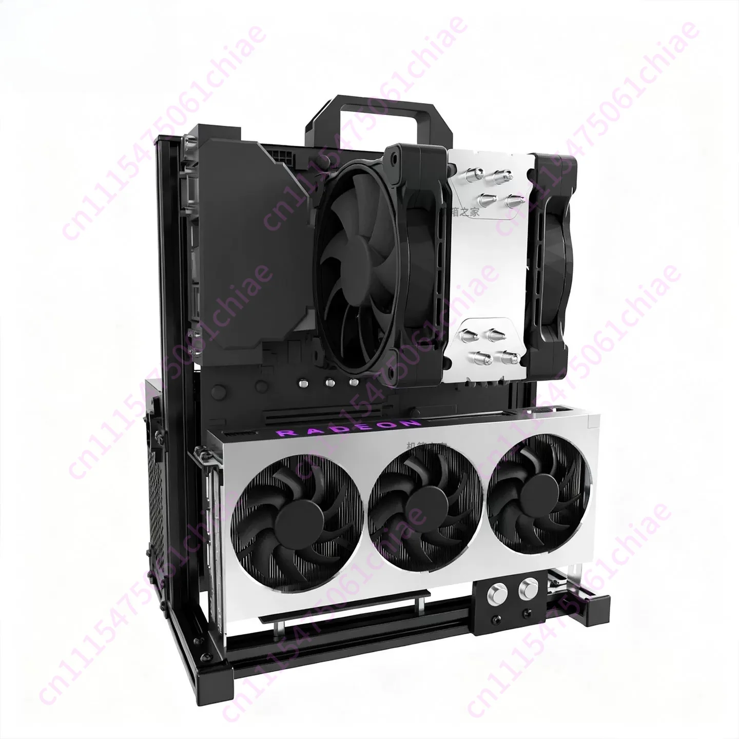 Open Chassis Matx Computer Rack Aluminum Alloy Atx Creative Itx Desktop Main Board Stand Vertical DIY