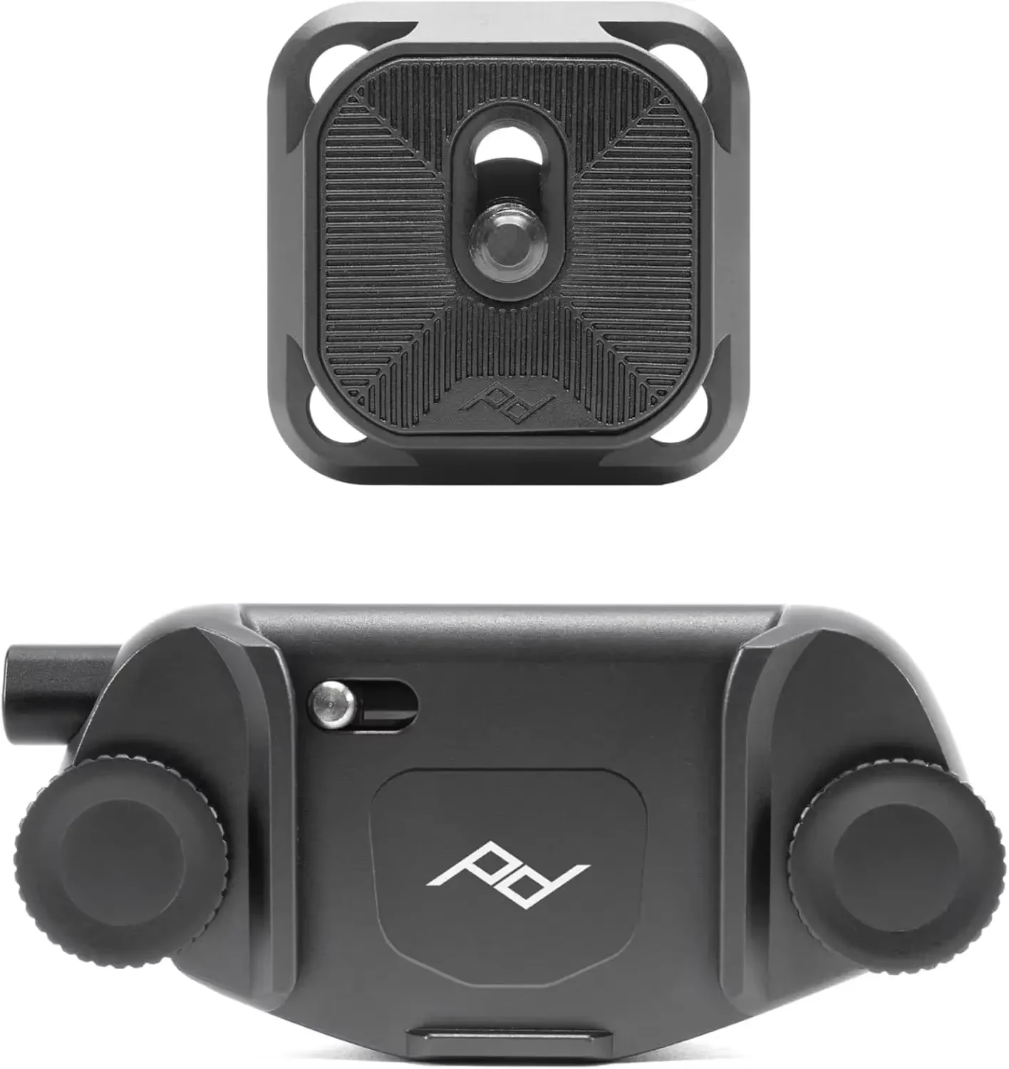Kamera-Clip V3, Schwarz mit Halterung, für D-SLR-, Kompakt- und Point-and-Shoot-Kameras, sicher, stabil und zugänglich