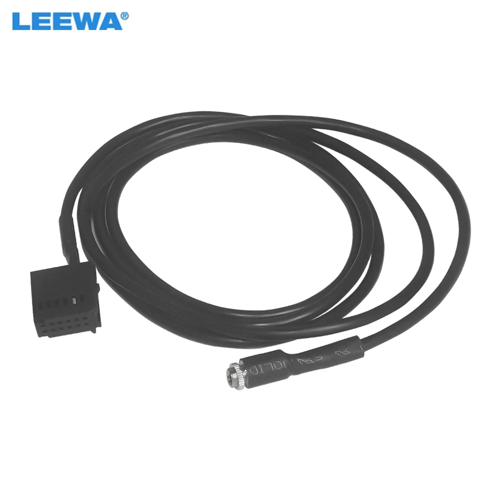 

LEEWA Car Radio 12Pin AUX-In Cable Female Plug AUX Adapter For Ford Fiesta Mondeo Focus Wire Harness Audio AUX Cable Adapter