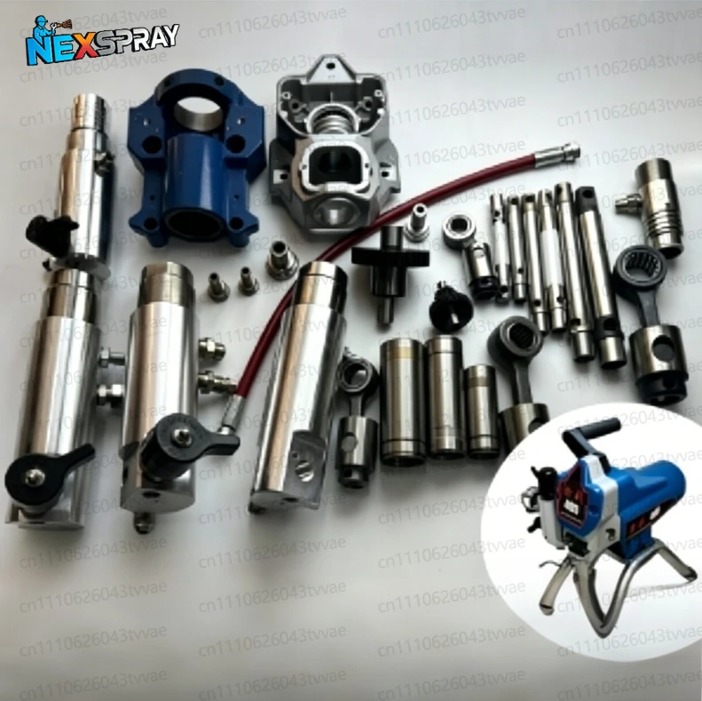 695/795/7900 Filter Assembly Plunger Pump Piston Valve Seat Steel Sleeve Airless Sprayer Accessories Reflow
