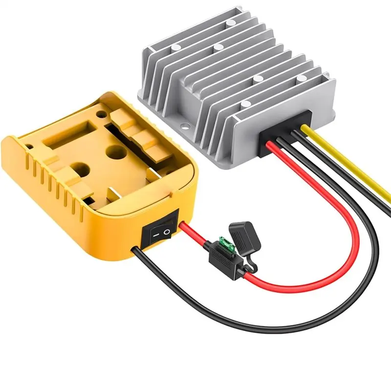 

AA01-Buck Converter 18V To 20V Step Down, DC Voltage Reducer Transformer 12V 15A 180W Power Wheel Battery Adapter