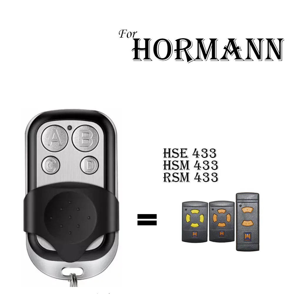 For HORMANN HSE 433,HSM 433,RSM 433, Remote Control 433MHz Gate Garage Door Came Remote Control 433,92mhz Fixed Code