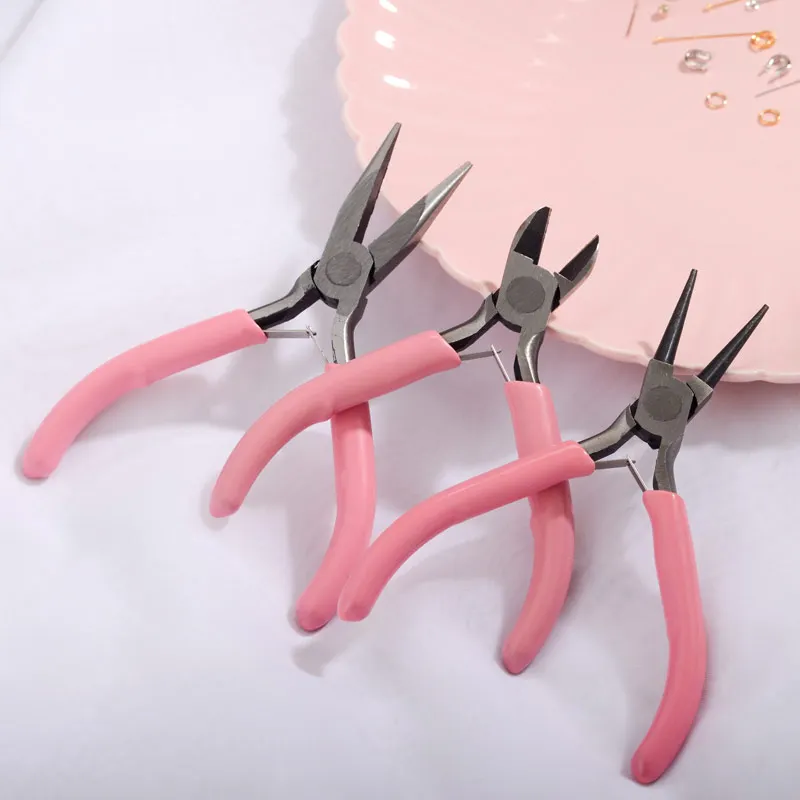 

Household pink mini pliers, lightweight 5-inch handmade DIY