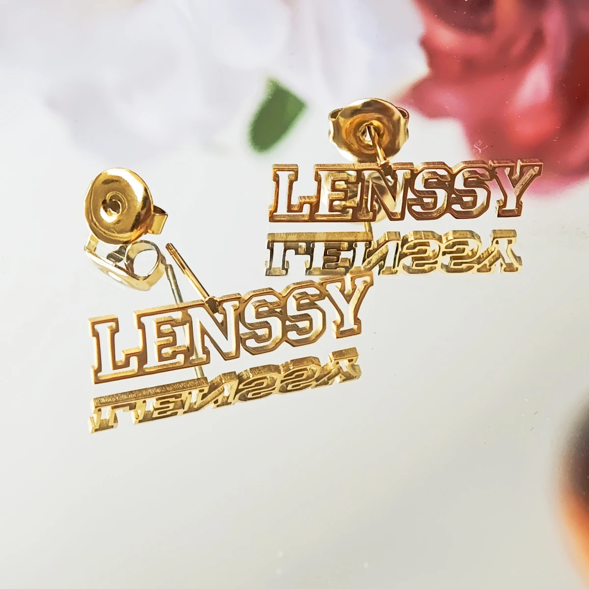 Customized Name Earrings Stainless Steel Charm Women's Jewelry Fashion Brand Banquet Jewelry Christmas Gift Free Gift Box