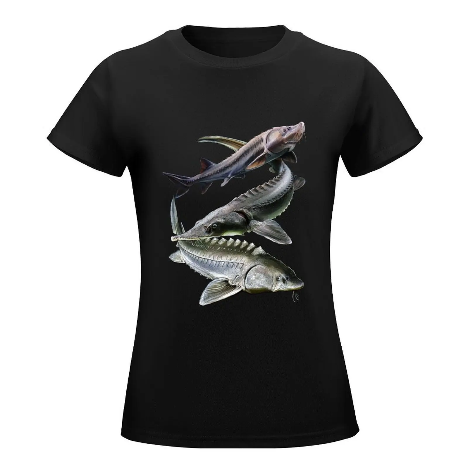 Gang of Sturgeons T-Shirt cute clothes summer tops summer top anime clothes tops Women