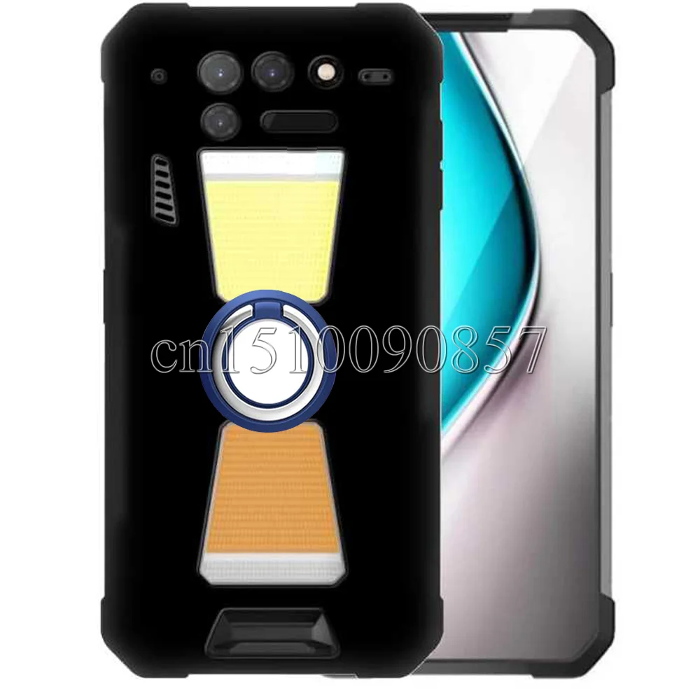 Ring Holder Case For Unihertz Tank 2 Soft TPU Protective Back Cover For Unihertz 8849 Tank 2 Soft TPU Shockproof Cover