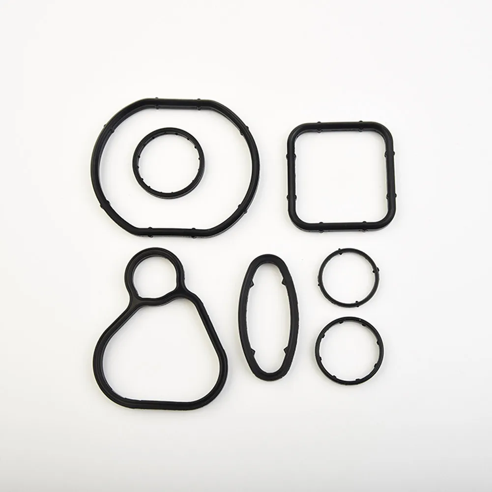 Practical Special Engine Oil Cooler Replacement Seal Kit. Suit 12pcs/Set 55571687 93186324 5535407 Black Gasket