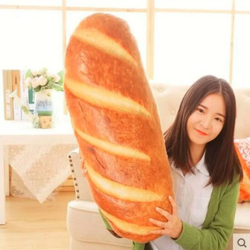 2023 Simulated Butter Bread Pillow Meat Floss Sesame Pizza Beefsteak Cushion Food Plush Pillow Snack Decoration Backrest Cushion