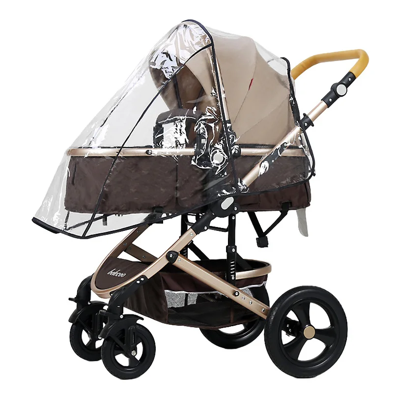 Stroller rain cover stroller windshield universal children's windshield baby bb canopy raincoat rainproof EVA material
