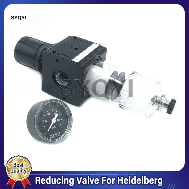 00.580.4443 00.580.3913  Reducing Valve For Heidelberg 0821300350 PM74 SM74 Reducing Valve With Air Gauge Printing Parts