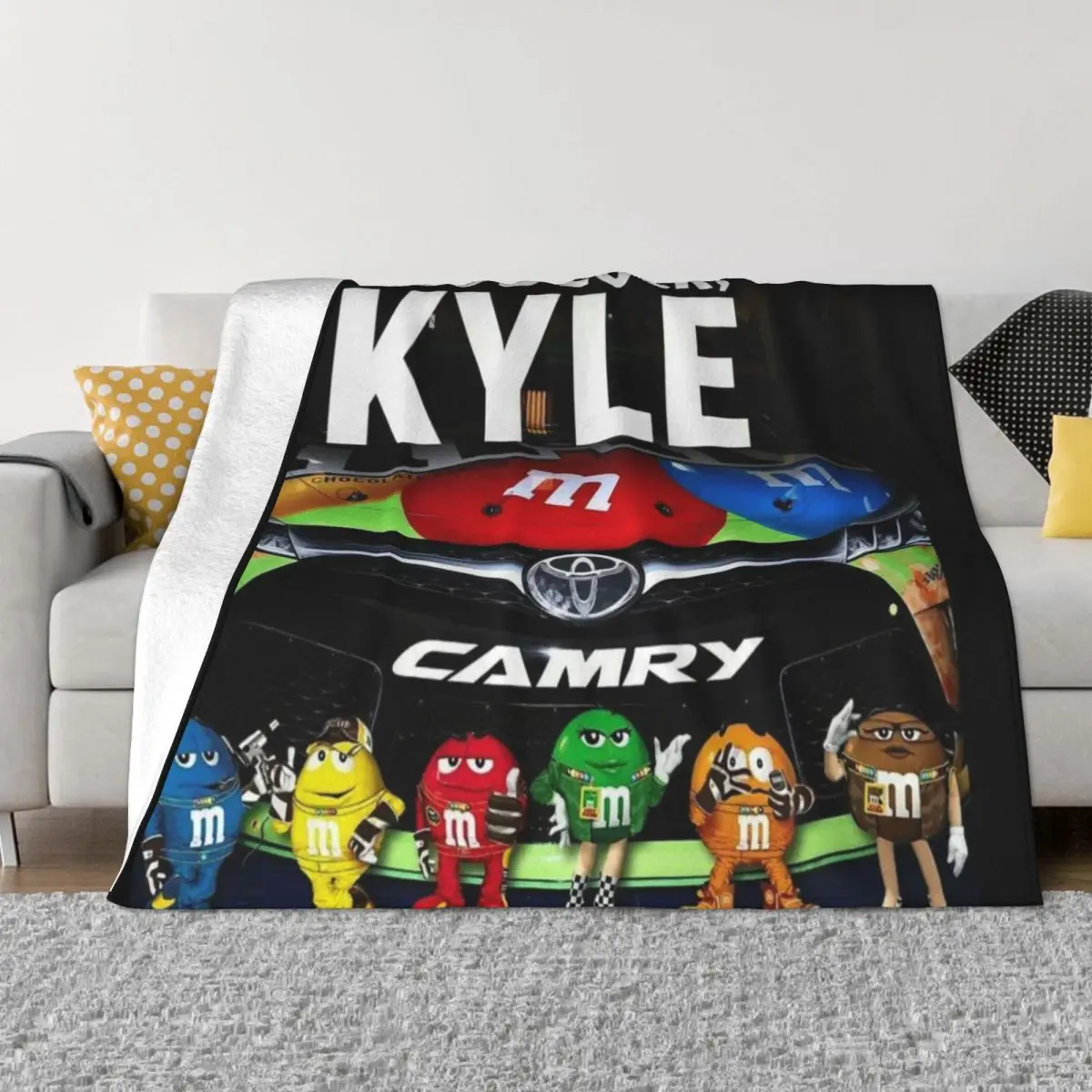 

kyle busch racing Throw Blanket valentine gift ideas cosplay anime Large wednesday Blankets