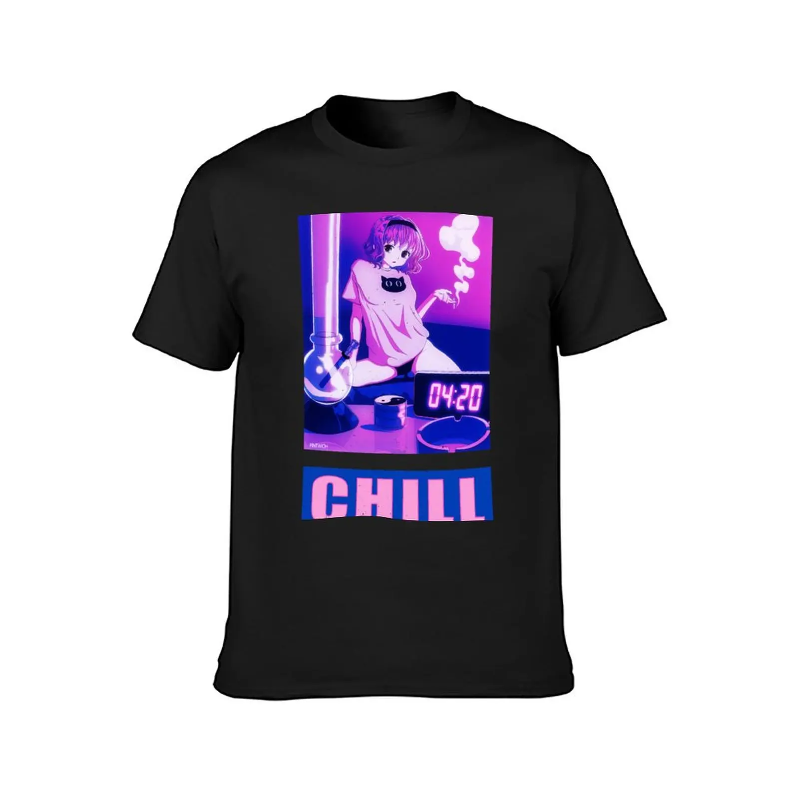 chill on sofa T-Shirt Short sleeve tee customs quick-drying T-shirt men