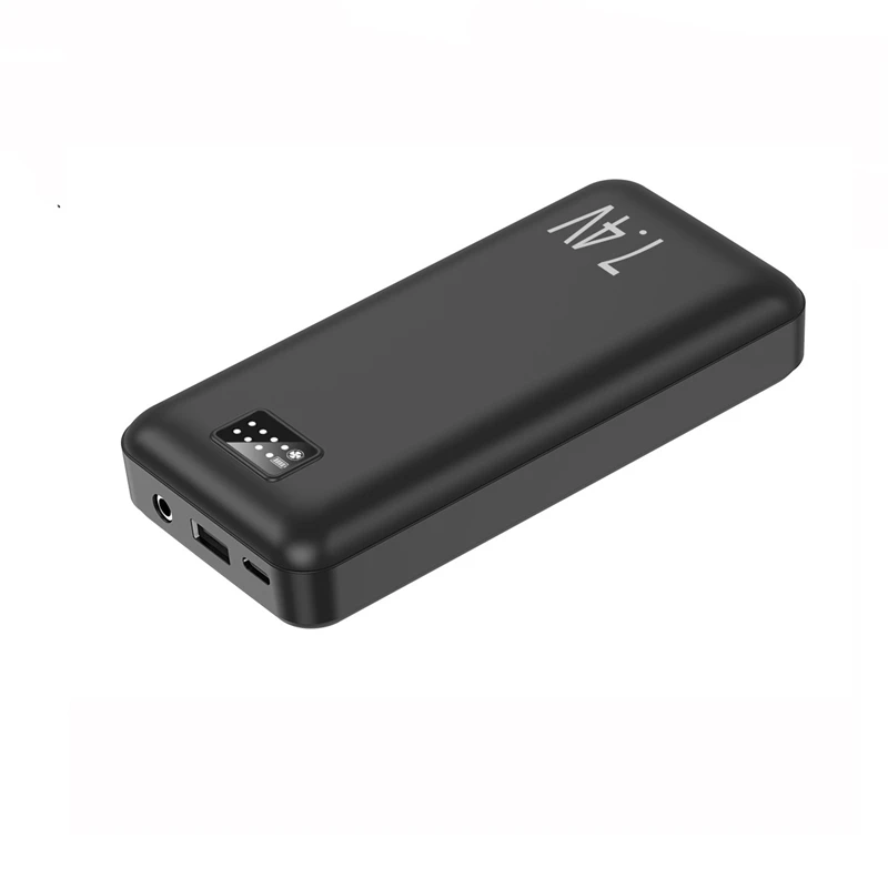 18000mAh قوة البنك 12 فولت تيار مستمر الناتج المحمولة شاحن Powerbank آيفون Xiaomi مروحة التبريد ساخنة سترة سترة بطارية خارجية
