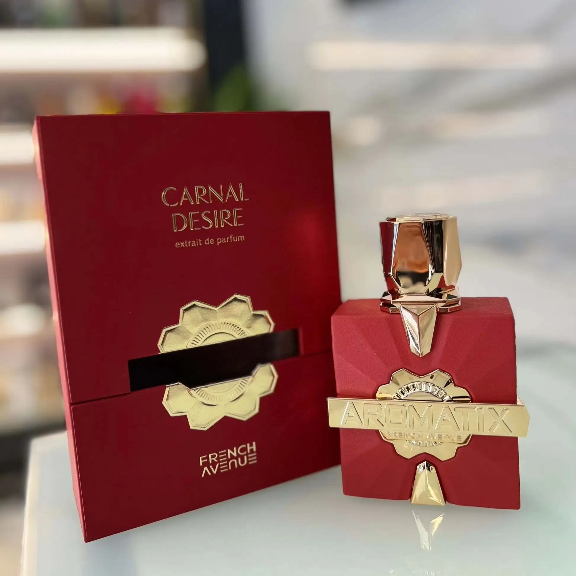 

Carnal Desire Aromatix X French Avenue Eau De Parfum, Leather fragrance, 3.4 Fl Oz, Unisex Perfume