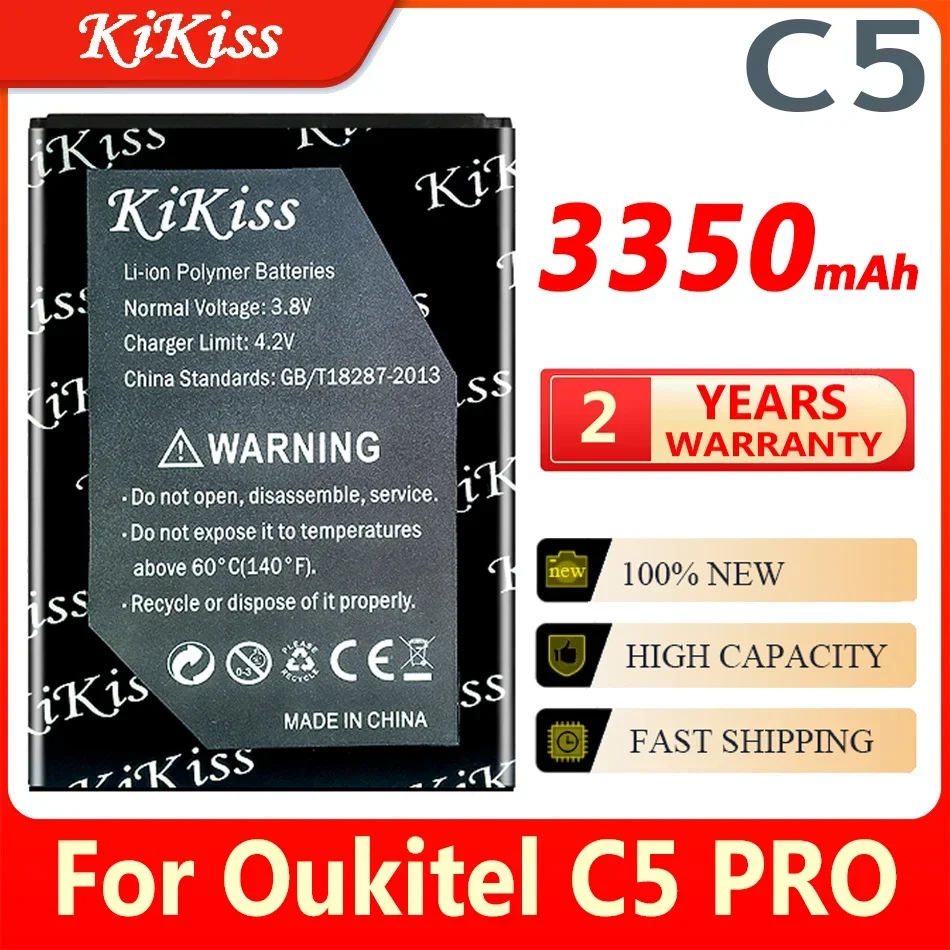 KiKiss Battery For Oukitel C23 C22 C21 C19 C18 C17 C16 C15 C12 C11 C10 C9 C8 C5 Pro C4 C3 S77