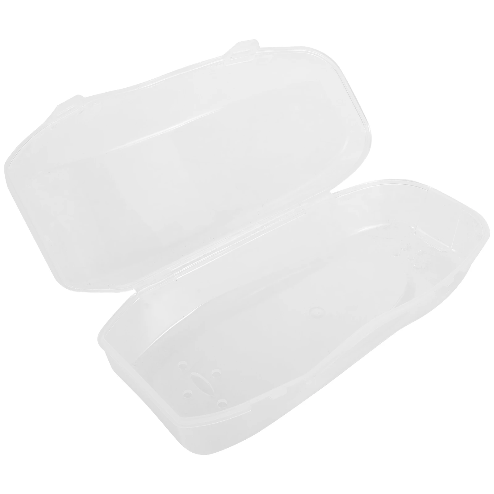 

3pcs Swim Goggle Case Compact Protective Storage Box Portable Travel Design Transparent Durable Anti Impact Fits Large Small