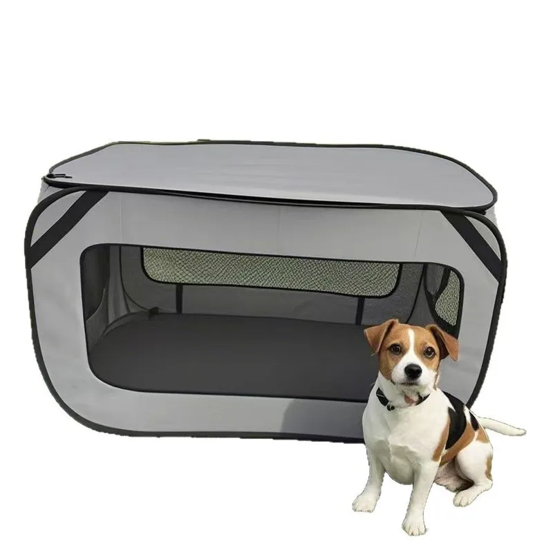 Casa portátil de viaje para mascotas, perrera plegable de tela Oxford con ventilación, jaula duradera para perros y gatos para uso al aire libre, punto de juguete para mascotas
