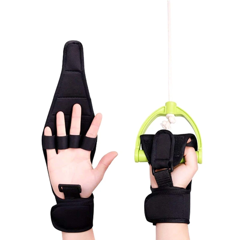 1 Pcs Rehabilitation Assisted Glove Fixation Hand Finger Grip Strength Training Device for Stroke