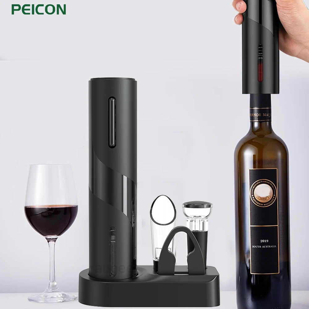 

Electric Wine Openers Automatic Wine Bottle Corkscrew Remover with Foil Cutter USB Charging Corkscrew Wine Beer Bottle Opener