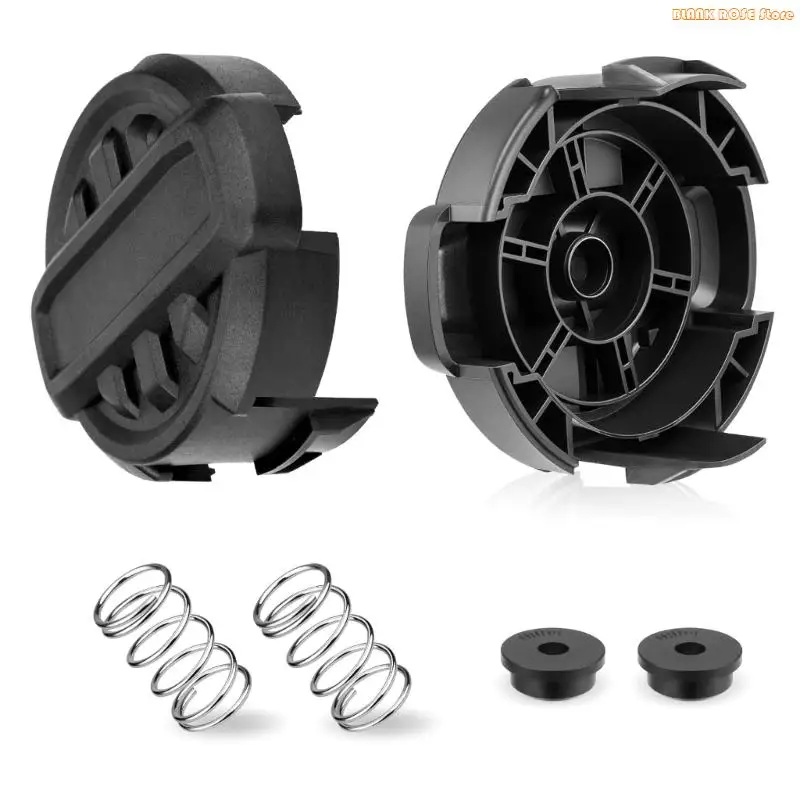 

K1AE 2 Pack String Trimmer Head Caps Cover with Spring for Quickfeed Models DCST922P1