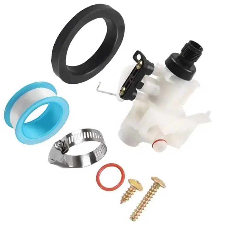 B62B-Toilet Water Valves Set Freeze Resistance Leakage Part RV Toilet Water Valve Module Assembly